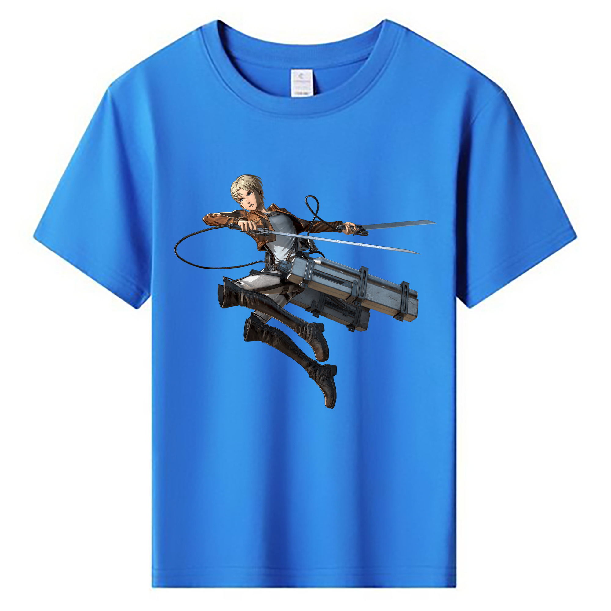 （画像用） 進撃の巨人 Attack on Titan 綿100％キッズTシャツ（フロントプリント）
